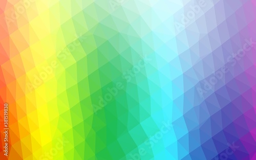 Wallpaper Mural Light Multicolor, Rainbow vector blurry triangle template. Colorful abstract illustration with gradient. Template for a cell phone background. Torontodigital.ca