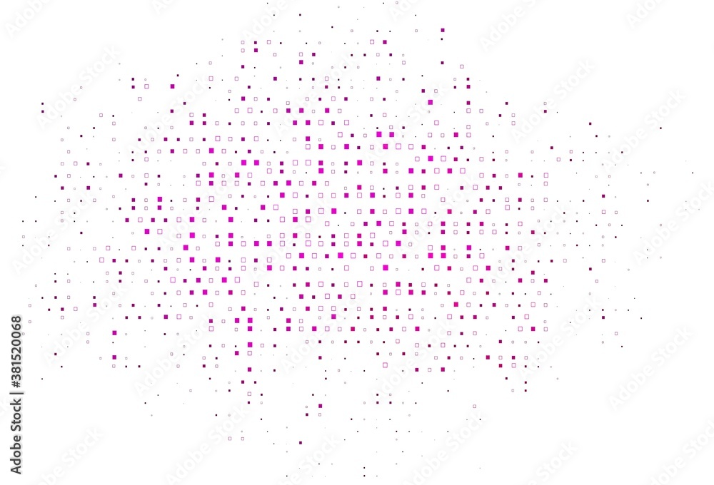 Obraz premium Light Pink vector template with square style.