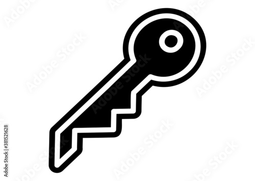 Fototapeta Naklejka Na Ścianę i Meble -  Key icon in trendy flat style isolated on background. Key icon page symbol for your web site design Key icon logo, app, UI. Key icon Vector illustration, EPS10.
