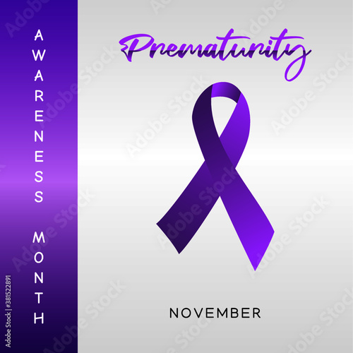 vector graphic of prematurity awareness month good for prematurity awareness month celebration. flat design. flyer design.flat illustration.