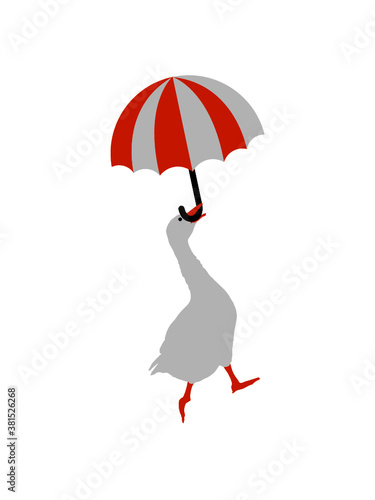 Fliegende Gans Regenschirm 