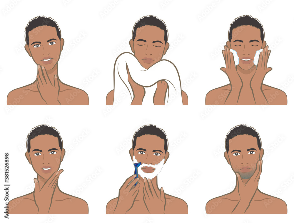 男性の表情のイラスト 男性の表情のイラスト
