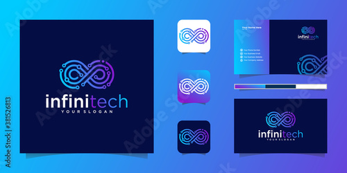 infinity technology logo design