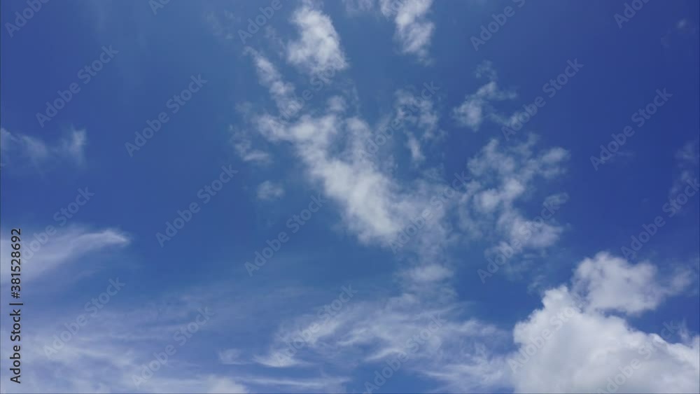 Sky is bright sun shines beautiful blue. Time lapse clouds, moving fast nature background. Sky is bright sun shines beautiful blue. Time lapse clouds, moving fast nature background.