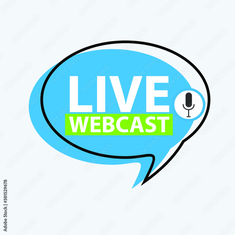 Live Webinar Button, icon, emblem label gradient Vector illustration flat linear badge and banner, scroll, sticker, ribbon, embem, poster. Live Webinar Button, icon, emblem label gradient Vector illustration flat linear badge and banner, scroll, sticker, ribbon, embem, poster.