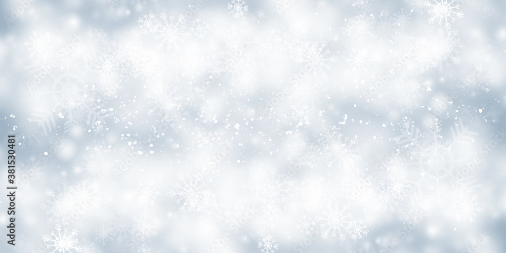 Fototapeta premium white and gray snow blur abstract background