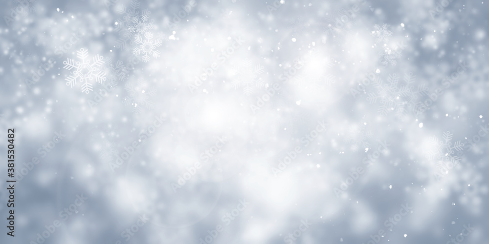 Fototapeta premium white and gray snow blur abstract background