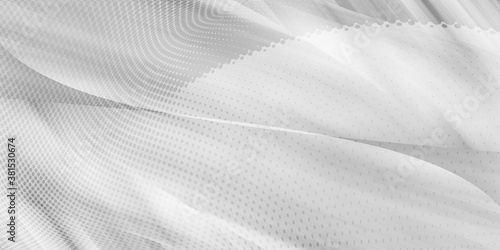 Fototapeta Naklejka Na Ścianę i Meble -  Gray pattern with white line motion backdrop wallpaper. Clean Grey geometric background.