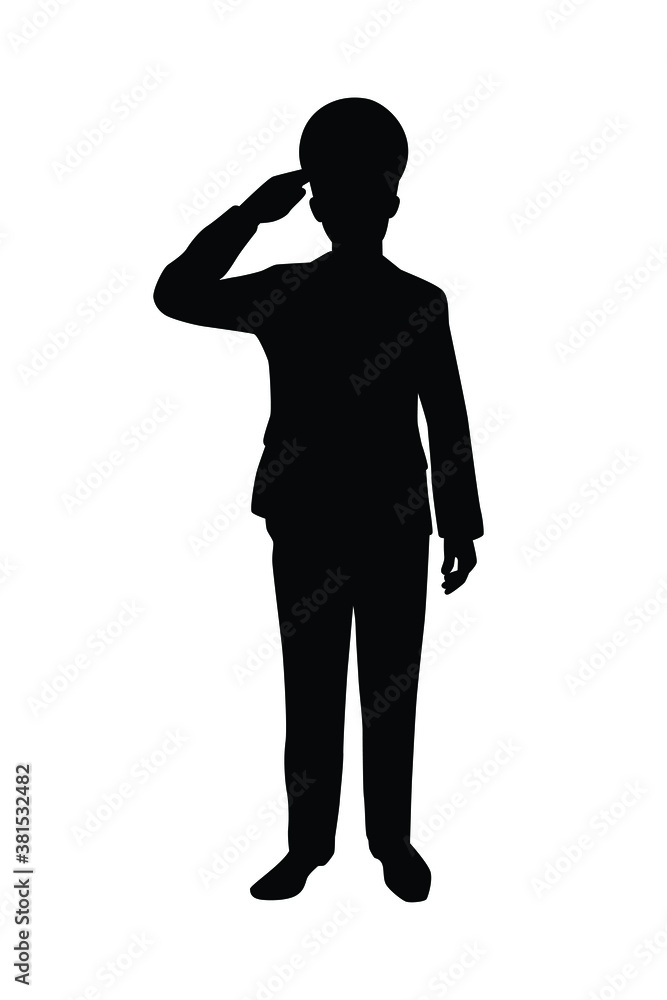 Security guard silhouette vector Security guard silhouette vector