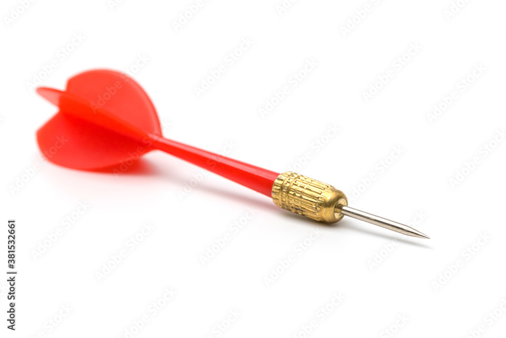 Red darts isolated on white background Red darts isolated on white background