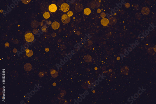 gold bokeh of lights