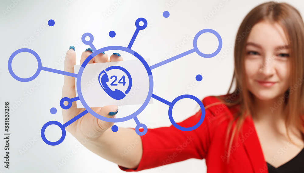 Business, Technology, Internet and network concept. Young businessman working on a virtual screen of the future and sees the inscription: Business, Technology, Internet and network concept. Young businessman working on a virtual screen of the future and sees the inscription: