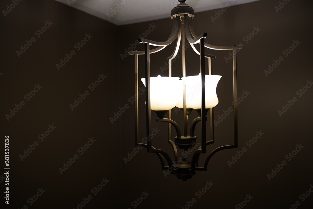fashioned lamp on the wall