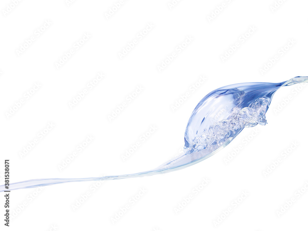 pure water wave with on white background pure water wave with on white background