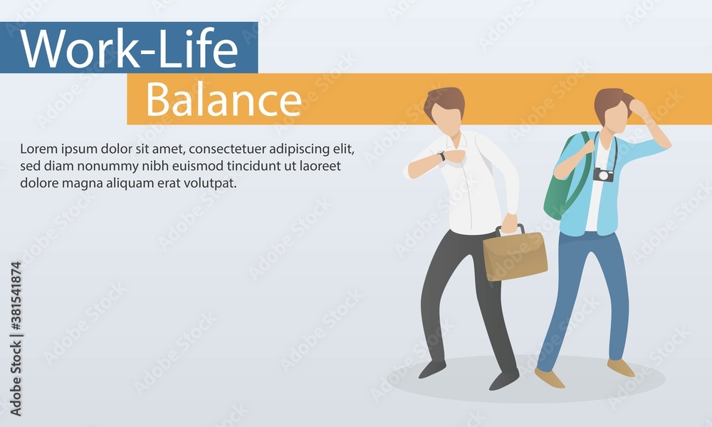 work life balance concept,Lifestyle Modern work life,Fully working ...