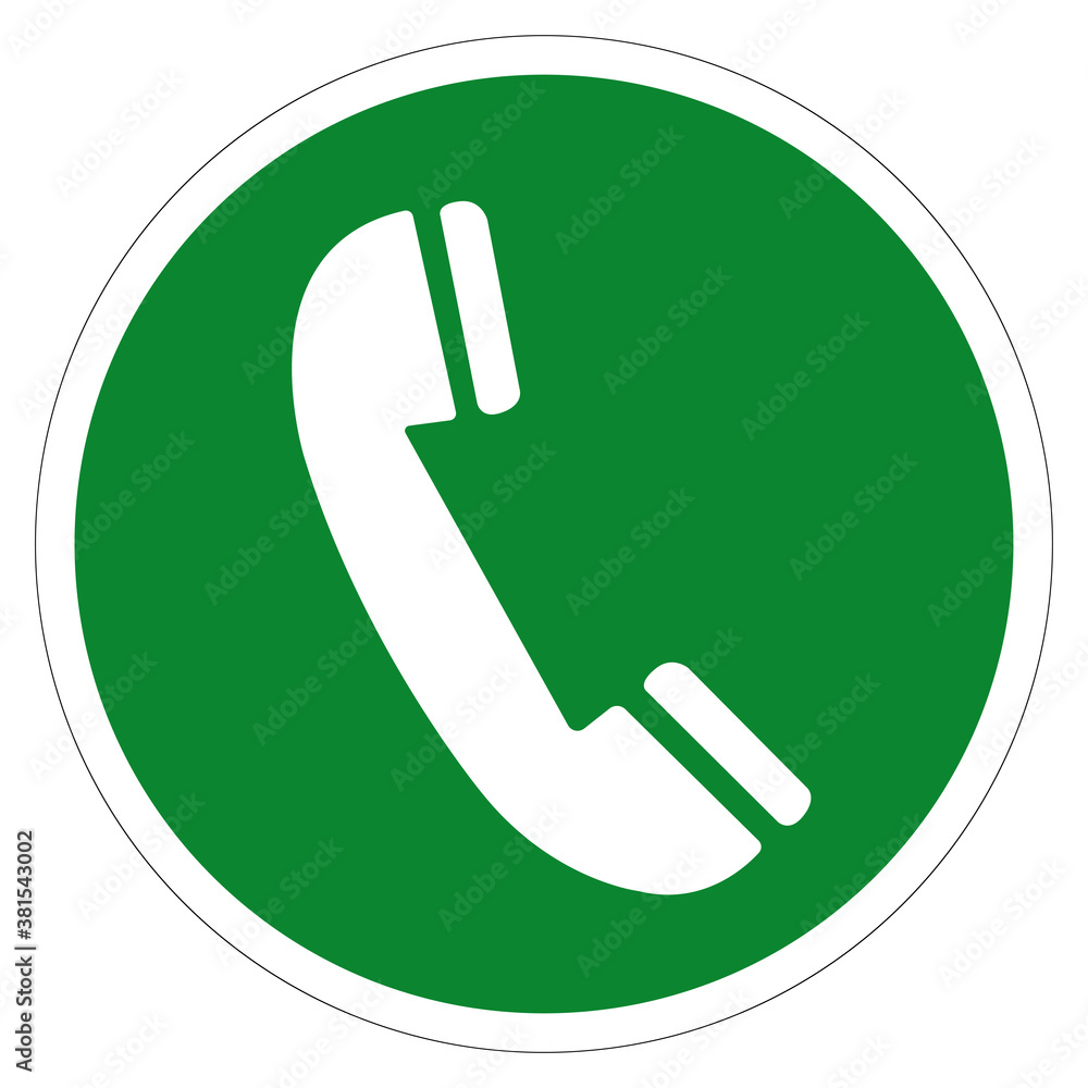 Emergency Telephone Symbol Sign, Vector Illustration, Isolated On White Background Label .EPS10 Emergency Telephone Symbol Sign, Vector Illustration, Isolated On White Background Label .EPS10