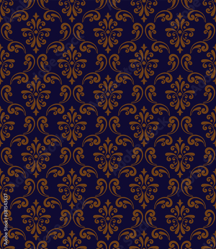 vintage damask seamless pattern