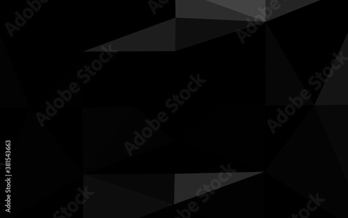 Dark Silver, Gray vector blurry triangle texture. Colorful illustration in abstract style with gradient. Textured pattern for background. © Dmitry