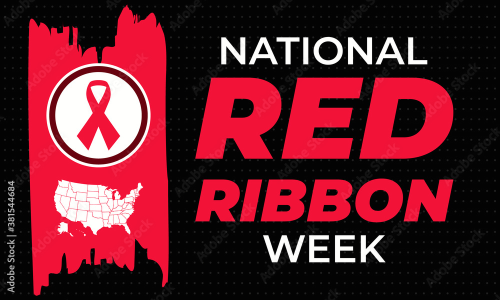 Stockillustrationen National Red Ribbon Week takes place every year on October 2331. Is an