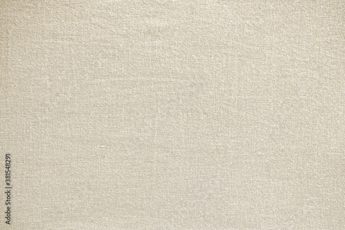 Close up light yellow linen fabric texture background