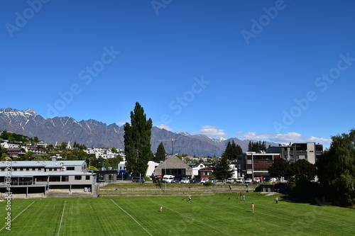 The downtown in Queenstown, New Zealand