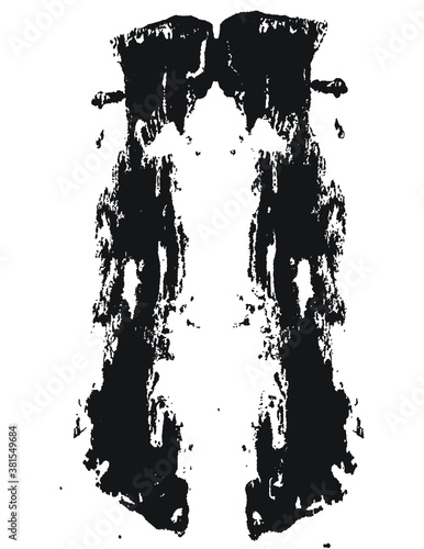 inkblot art - elf