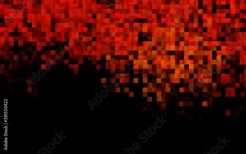 Dark Orange vector background with rectangles. Glitter abstract illustration with rectangular shapes. The template can be used as a background.
