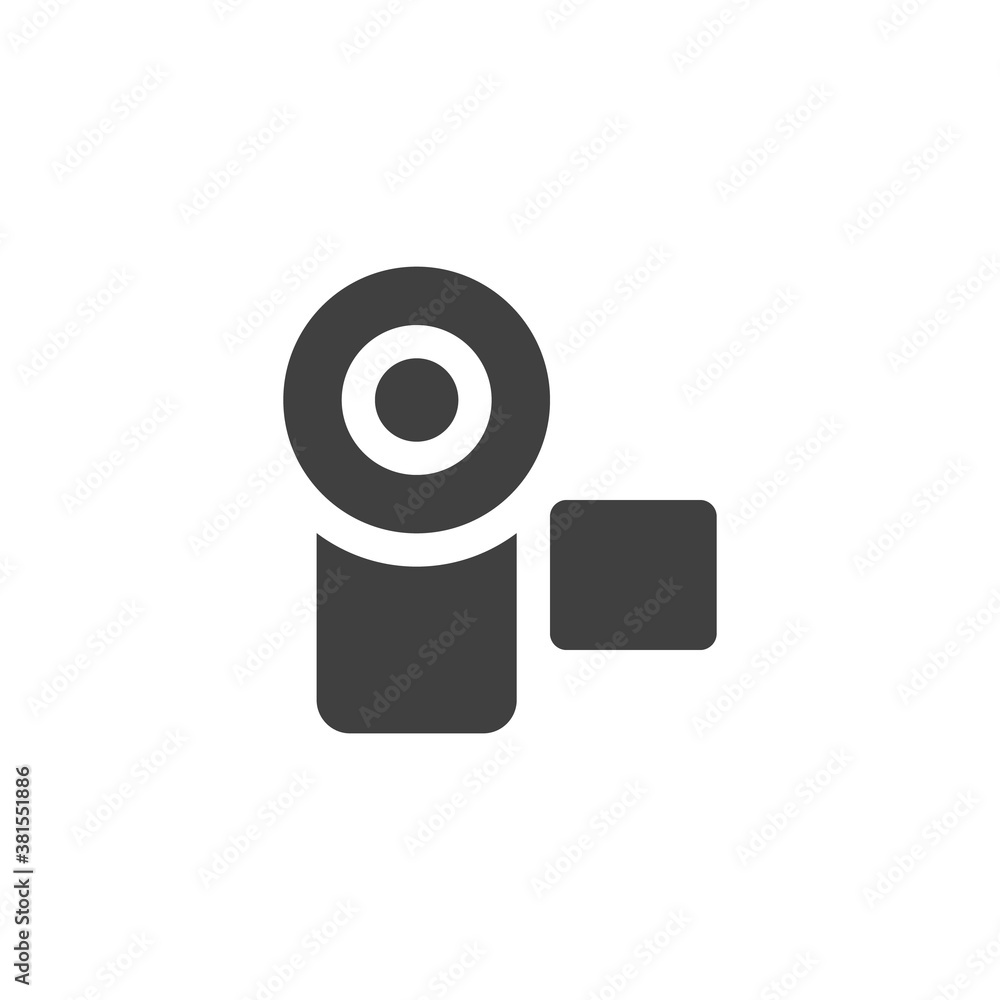 Video camera vector icon. filled flat sign for mobile concept and web design. Camcorder glyph icon. Symbol, logo illustration. Vector graphics Video camera vector icon. filled flat sign for mobile concept and web design. Camcorder glyph icon. Symbol, logo illustration. Vector graphics