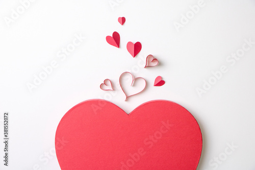 Quadro su tela Valentine's day concept background Cute love sale banner template