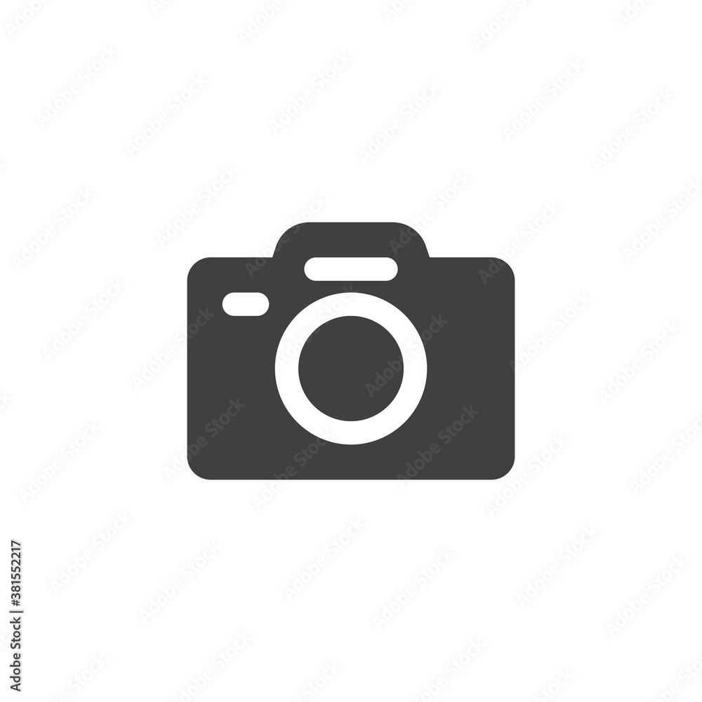 Photography camera vector icon. filled flat sign for mobile concept and web design. Photo camera glyph icon. Symbol, logo illustration. Vector graphics Photography camera vector icon. filled flat sign for mobile concept and web design. Photo camera glyph icon. Symbol, logo illustration. Vector graphics