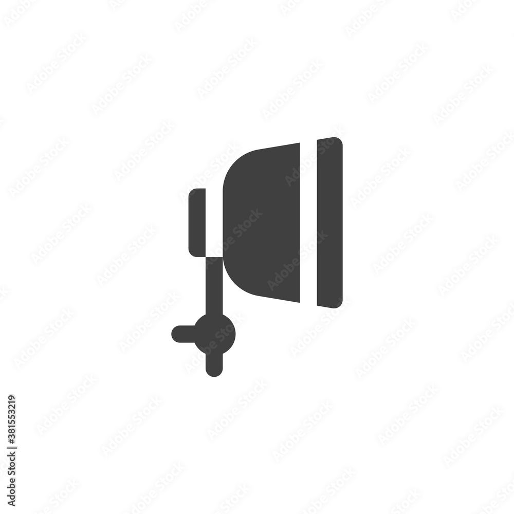 Umbrella softbox vector icon. filled flat sign for mobile concept and web design. Photo studio softbox glyph icon. Symbol, logo illustration. Vector graphics Umbrella softbox vector icon. filled flat sign for mobile concept and web design. Photo studio softbox glyph icon. Symbol, logo illustration. Vector graphics