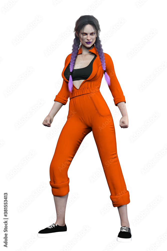 Urban Fantasy Prison Woman, 3D Rendering, 3D Illustration
Urban Fantasy Prison Woman, 3D Rendering, 3D Illustration