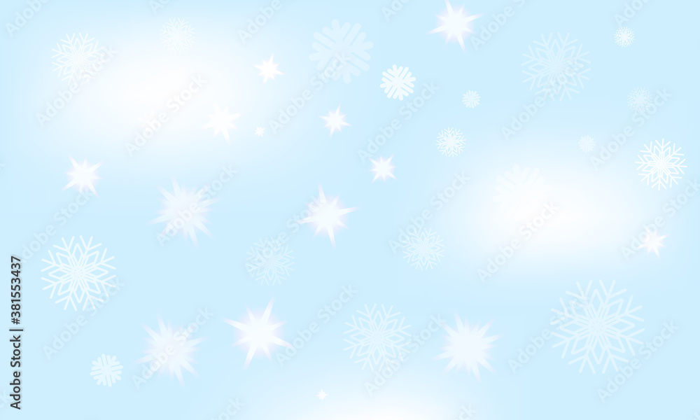 Christmas abstract background with snowflakes - vector EPS 10