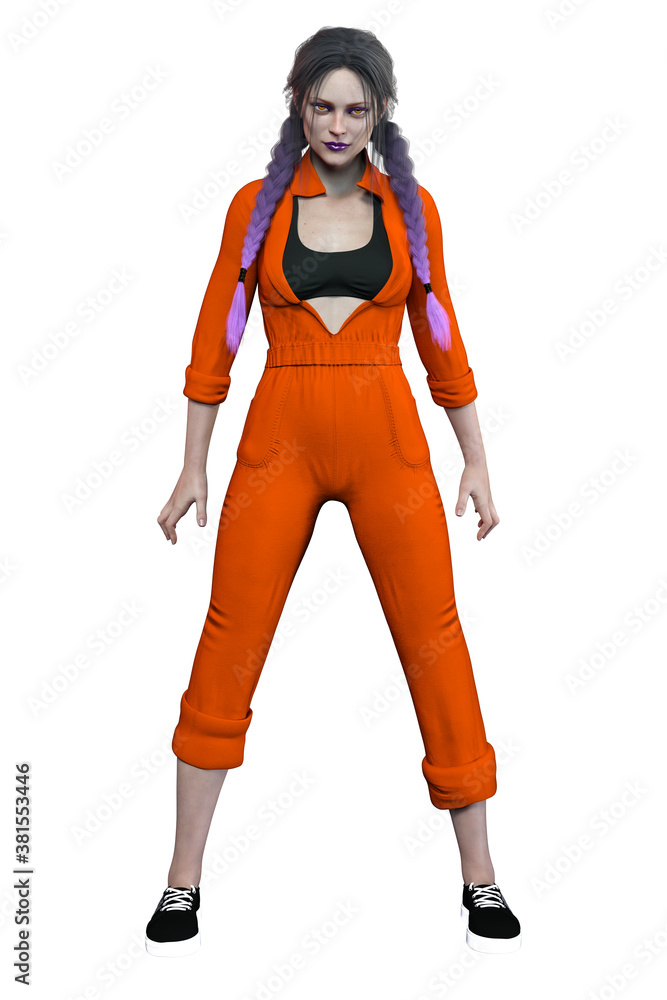 Urban Fantasy Prison Woman, 3D Rendering, 3D Illustration
Urban Fantasy Prison Woman, 3D Rendering, 3D Illustration