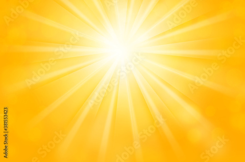 Wallpaper Mural キラキラ光る太陽のイメージの背景イラスト Torontodigital.ca