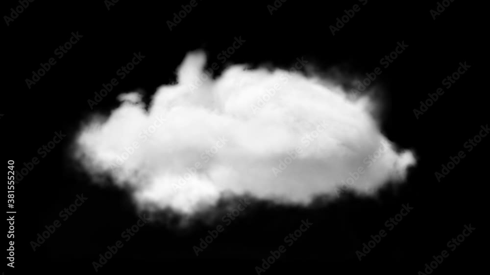 4k isolated cloud on transparent background Loop. Green Screen timelapse. ready for compositing Steam, Transition, Smoke, Storm, Weather, Nature, Rain, Cloudscape, Heaven, isolated, air, summer, fog,