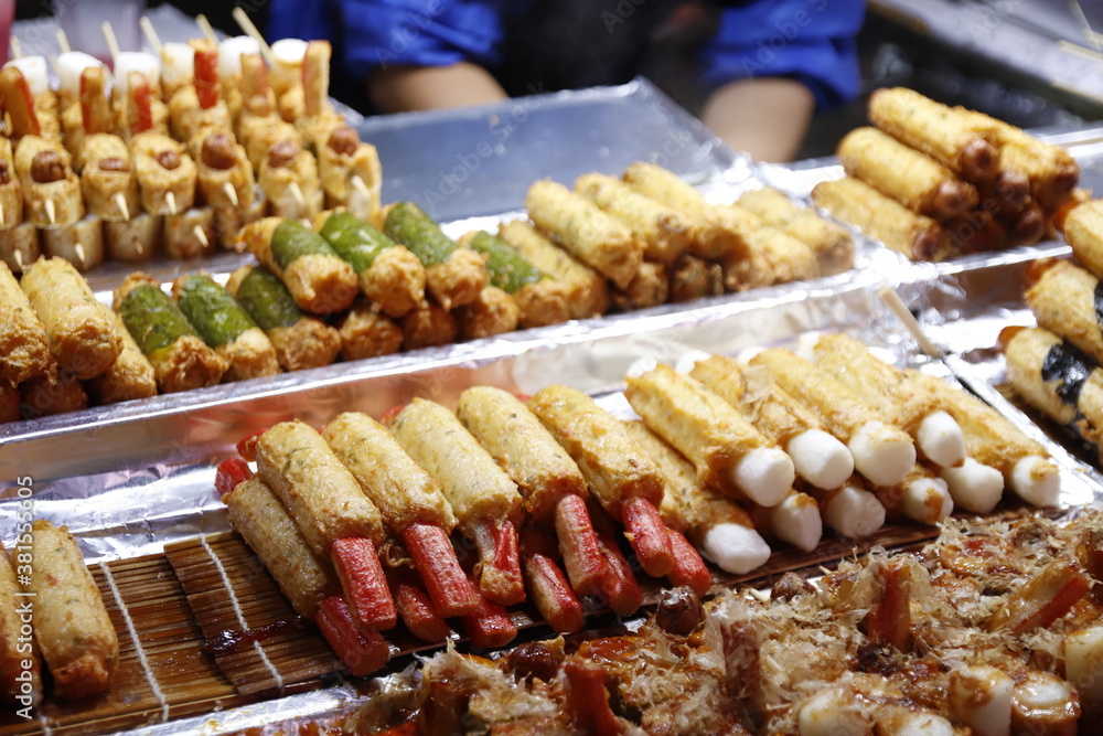 Myeong-dong of seoul street food