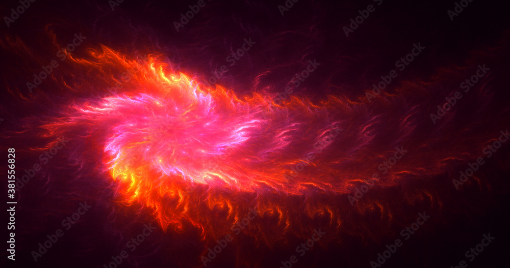 Fototapeta premium 3D rendering abstract multicolor fractal light background
