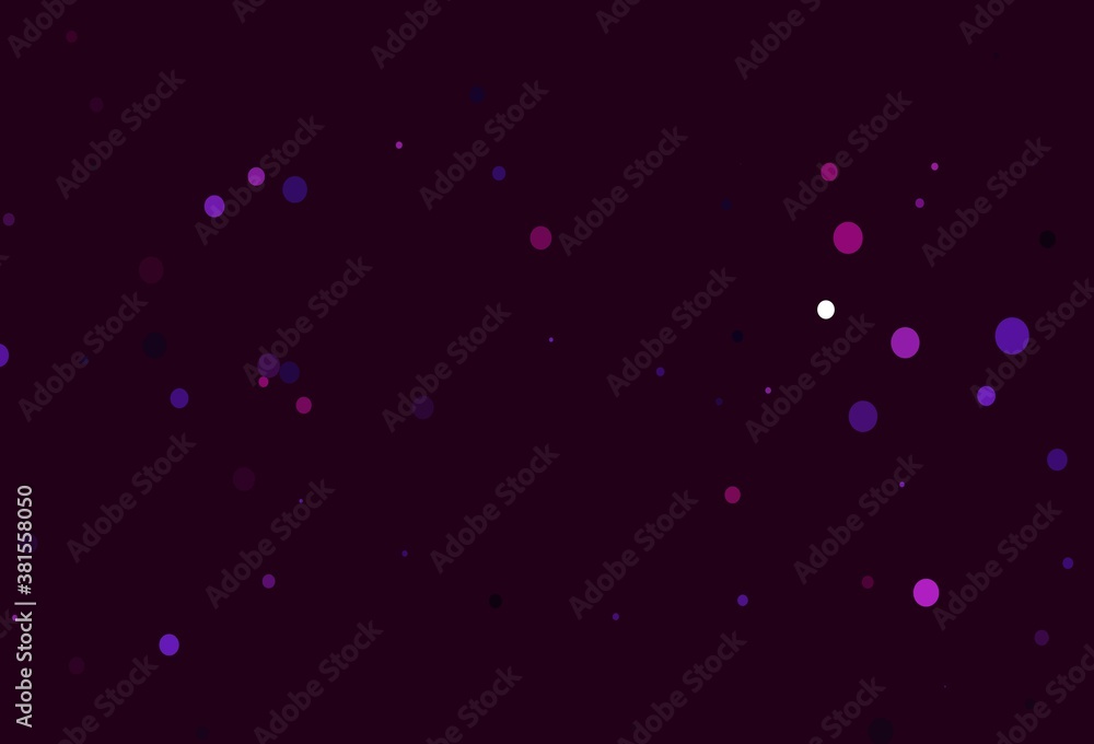 Light Pink vector pattern with spheres.