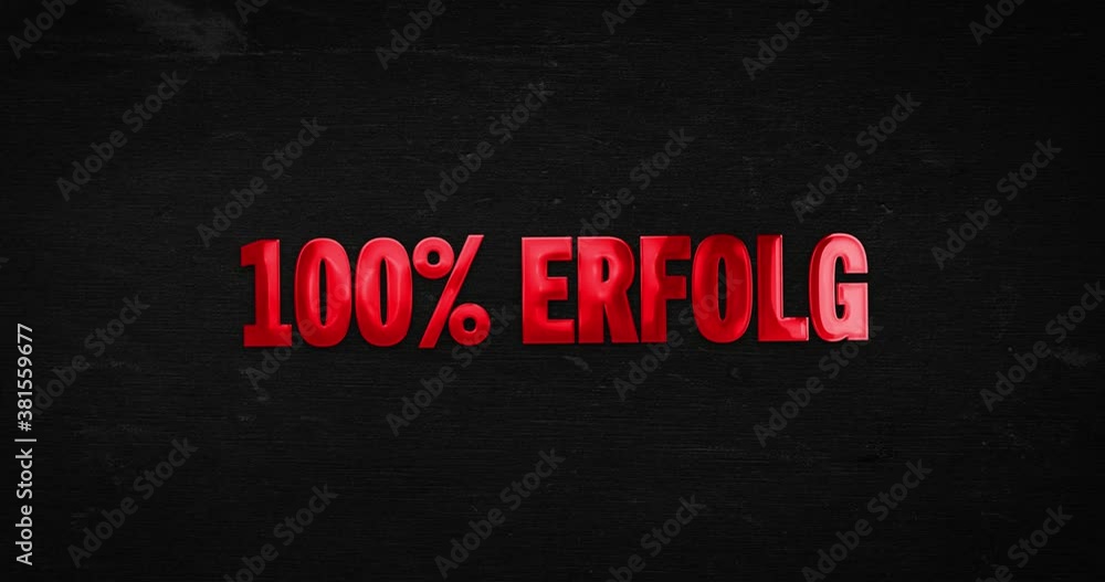 100% Erfolg. Logo Intro. Glänzendes Wort (rot) auf Hintergrund Schwarz. Promotion Text. 100% Erfolg. Logo Intro. Glänzendes Wort (rot) auf Hintergrund Schwarz. Promotion Text.