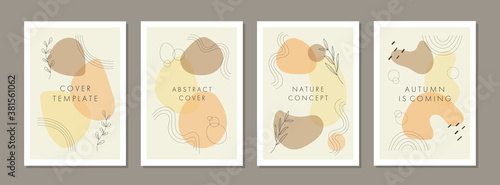 Set of abstract creative artistic templates. Universal cover Designs for Annual Report, Brochures, Flyers, Presentations, Leaflet, Magazine.