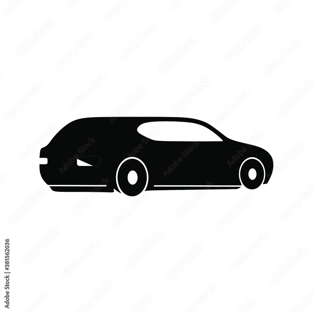 illustration vector graphic of back side  car  logo or icon