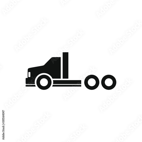 illustration vector graphic of truck logo or icon