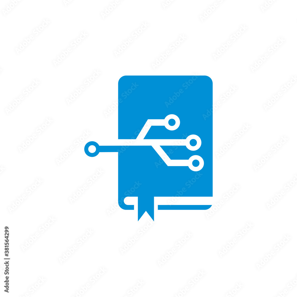 Digital Book Vector , Technology Logo Digital Book Vector , Technology Logo