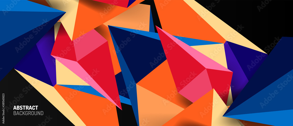 3d low poly abstract shape background vector illustration 3d low poly abstract shape background vector illustration