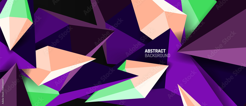 3d low poly abstract shape background vector illustration 3d low poly abstract shape background vector illustration