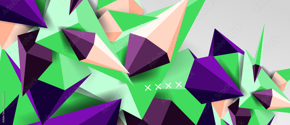 3d low poly abstract shape background vector illustration 3d low poly abstract shape background vector illustration