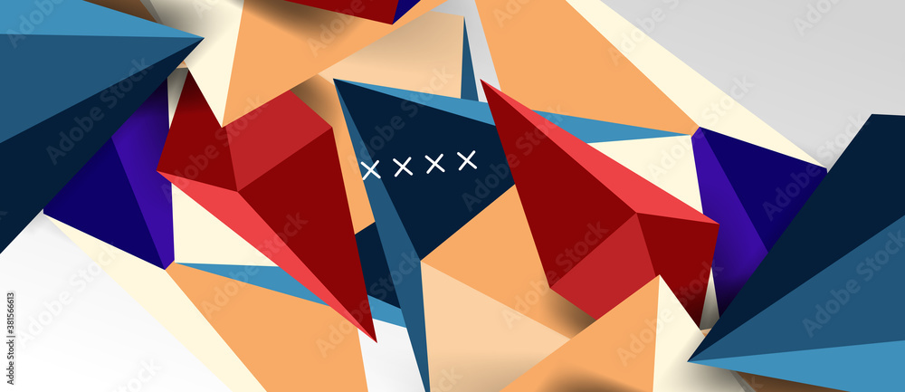 3d low poly abstract shape background vector illustration 3d low poly abstract shape background vector illustration