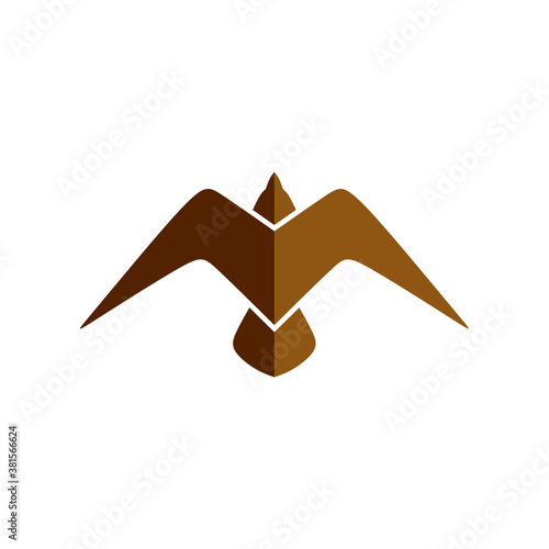 illustration vector graphic of M bird logo or icon