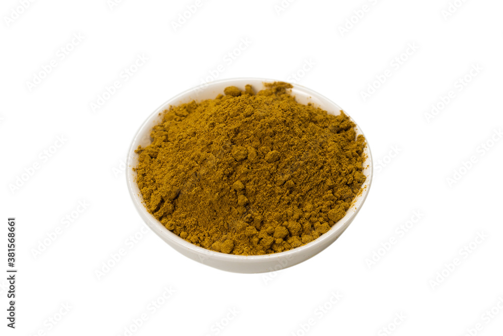 Curry in a bowl isolated on white background. Curry in a bowl isolated on white background.
